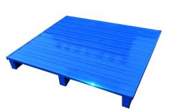 China Reinforced  Rack Metal Storage Pallet Stackable Steel Pallets 1200X1000X150 Mm supplier