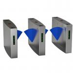 Full Automatic Electronic Turnstile Gates Door Bidirectional Security Flap Barrier With RFID Interface for sale