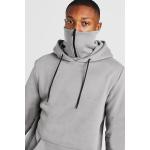 OEM 65% Cotton Streetwear Pullover Hoodies Embroidery With Facemask for sale