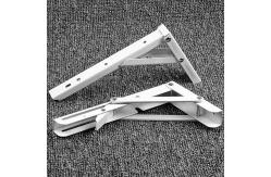 China Stamping Punching Bending Process Wall Mount Collapsible Shelf Hinge for 2pcs White supplier