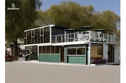 China Rust Proof Prefab Modular House For Cafe Residential And Office supplier