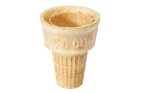 Shape Customized Ice Cream Wafer Cones 78mm Length QS Approved