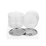 Custom Clear Plastic Cylinder , Transparent PET Easy Open Tube Food Cans for sale