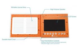 China Promotional Blank LCD Video Book 5GB Memory 1024x600 Resolution supplier