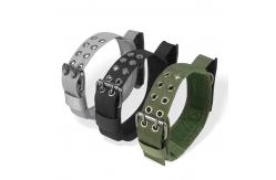 China Pet Adjustable Tactical Dog Collar Reflective Thickened Nylon Collar supplier