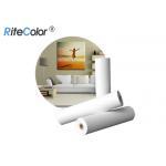 Premium 320gsm Matte Poly Cotton Canvas Rolls For Printing Aqueous Pigment Ink