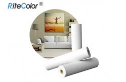 China Premium 320gsm Matte Poly Cotton Canvas Rolls For Printing Aqueous Pigment Ink supplier