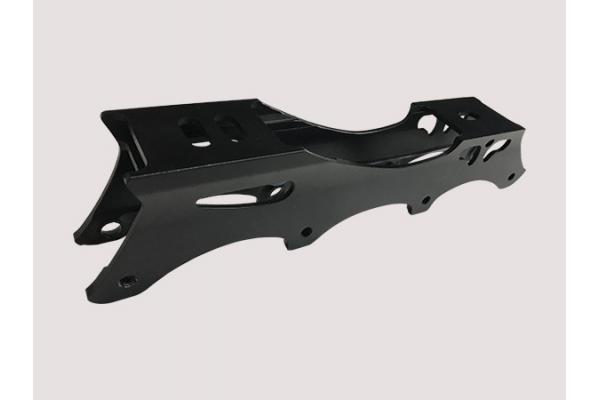 Black CNC Aluminium Extrusion Profile With Drilling , Punching , Assembling