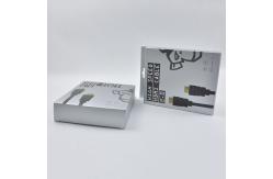 China Silver Grey Fast Mobile Charging USB Data Cable Packaging Box supplier