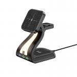 Magnetic 3 In 1 Wireless Charging Station 15W Fast With Night atmosphere Lamp for sale