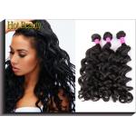 Brazilian Unprocessed Human Hair Bundles Big Curl Natural Black Full And Thick for sale