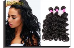 China Brazilian Unprocessed Human Hair Bundles Big Curl Natural Black Full And Thick supplier