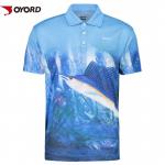UV Protection  Custom Fishing Team Shirts Quick Dry Short Sleeves Anti Bacterial for sale