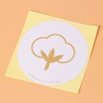 1.8in Sticker Waterproof Kraft Paper Labels For Clothing Brands for sale
