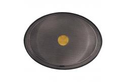 China Oval Shaped Glass Vessel Basins Transparent Black Flat Bottom Bathroom Sinks supplier