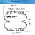 2B6330 4pcs Holes On Plate  Industrial Air Springs For Motor Vehicles for sale
