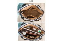 China Simple Stripe Diagonal Canvas Tote Bags Single Shoulder Bag supplier