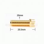 RF Brass/Gold Plating Straight Head Connector Oxidation Resistance Corrosion Resistance PCB Mounting Connector for sale