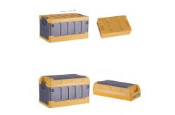 China 10kg 35 Litre Collapsible Storage Tote 35L Foldable Plastic Storage Box supplier
