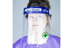 China 32cm * 22cm Protective Face Shield Direct Splash Protection Plastic Face Shield supplier