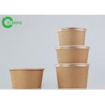Disposable Noodle Packaging 8oz 12oz 16oz Custom Logo Printed Kraft Paper Soup Bowl for sale