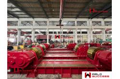 China CR-600T Bolt Adjustment Pipe Welding Rotator Steel Wheel / Tank Turning Rolls supplier
