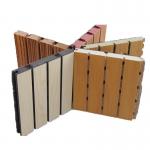 Sound Absorbing Wooden Grooved Acoustic Panel / Decorative Wall Board for Music Room for sale
