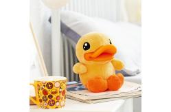 China B. Duck 3D Plush Toys , yellow duck soft toy 38cm 21cm 17cm height supplier
