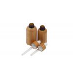 Bamboo 100ml Essential Oil Bottle 50ml Cosmetic Glass Inner Dropper for sale