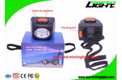 China Wireless LED Coal Mining Lights , LED Mining Cap Lamp For Underground Tunneling supplier