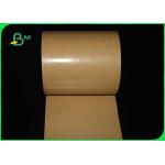 FDA Greaseproof PE Coated Brown Kraft Paper For Tray Package 300gsm 350gsm for sale