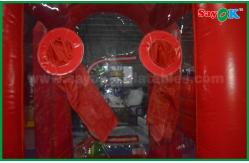 China Customized Red Inflatable Money Machine Box Game Oxford Cloth supplier