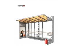 China 1185*1750mm Rotating Aluminum Alloy Bus Stop Corrosion Resistant supplier