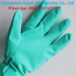 15mil Sandy Nitrile Heavy Duty Industry Protective Work Gloves Flocking Lining Puncture Oilproof Chemical Resistant for sale