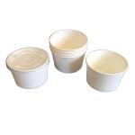 Disposable Paper Bowl 350ml PE Coated For Customization Print for sale