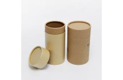 China Custom Printed Cylinder Kraft Paper Tube Recyclable Tea Packaging Containers supplier