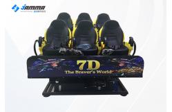 China Flat Screen 7D Theater Simulator Dynamic Platform Interactive Cinema Shooting Machine supplier