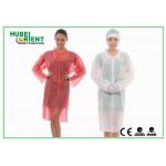 ISO13485 CE Approved PP Fire Resistant Lab Coats Disposable With Snaps