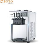 Vertical Automatic Seven-Day Free Cleaning Ice Cream Cone Three Stand Soft Ice Cream Machine for sale