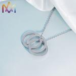55CM Chain Russian Ring Engraved Name Necklace