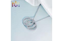 China 55CM Chain Russian Ring Engraved Name Necklace supplier