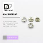 Personalized Logo Silver Enameled Copper Snap Buttons for sale