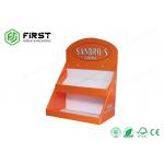 Custom Printing Retail Counter Display Boxes , Easy Assembly Cardboard Tabletop Display