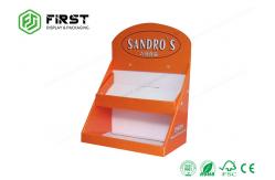 China Custom Printing Retail Counter Display Boxes , Easy Assembly Cardboard Tabletop Display supplier
