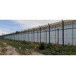Galvanized Clear View Anti Climb Security Fencing For Airports Prisons Train Stations for sale