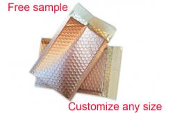 China Moisture Resistant Metallic Bubble Mailers Envelopes Gloss With 2 - Sealing Sides supplier