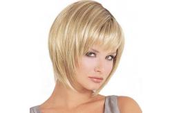 China 8-30 Short Blonde Bob Wig , 100 Real Human Hair Extensions Chemical Free supplier