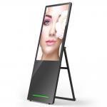 43-Inch Battery Powered Portable LCD Digital Signage Foldable Advertising Machine for sale