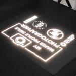 Custom Reflective Heat Transfers Flat / 1mm Thickness Reflective Clothes Stickers for sale