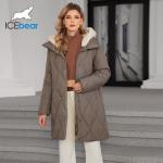 Thickened Mid Length Down / Cotton Jacket With Detachable Mink Fur Hat For Women Who Need A Looser Fit for sale